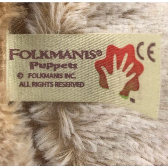 Folkmanis Grunting Pig Piglet 15'' Hand Puppet Plush #2991 Farm Animal Pink Gray - Picture 11 of 13